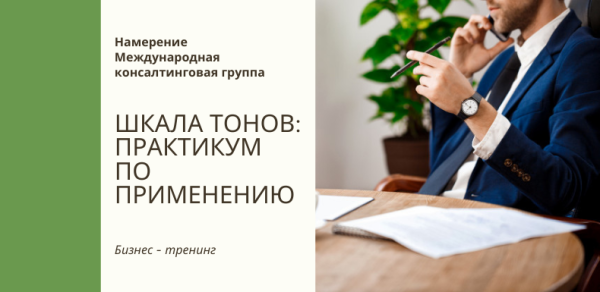 Бизнес - тренинг "Шкала тонов: практикум по применению"