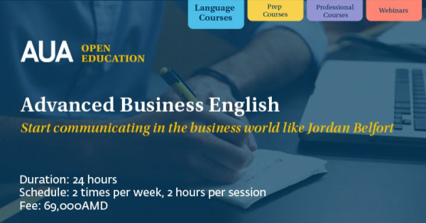 Բիզնես անգլերենի դասընթաց-բարձր մակարդակ (Business English-)